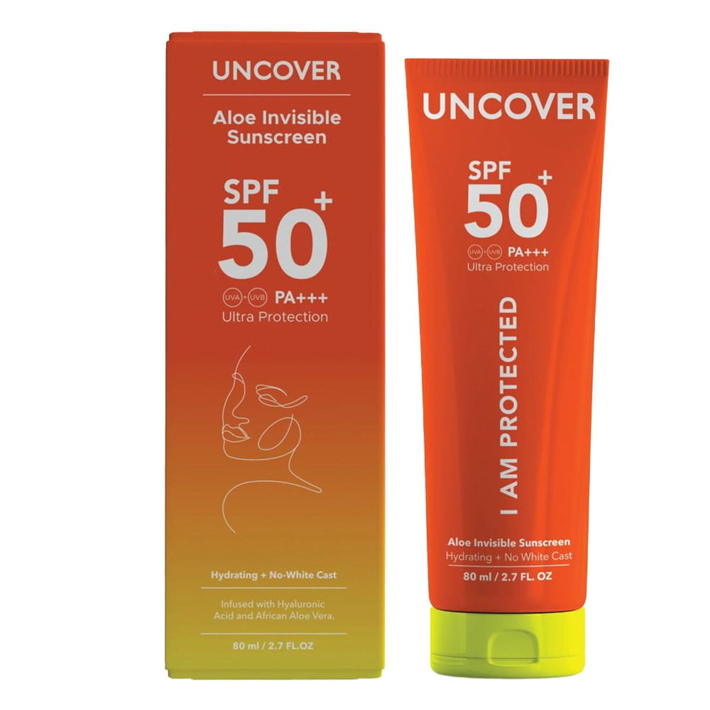 Uncover Aloe Invisible Sunscreen – 80Ml - Image 1