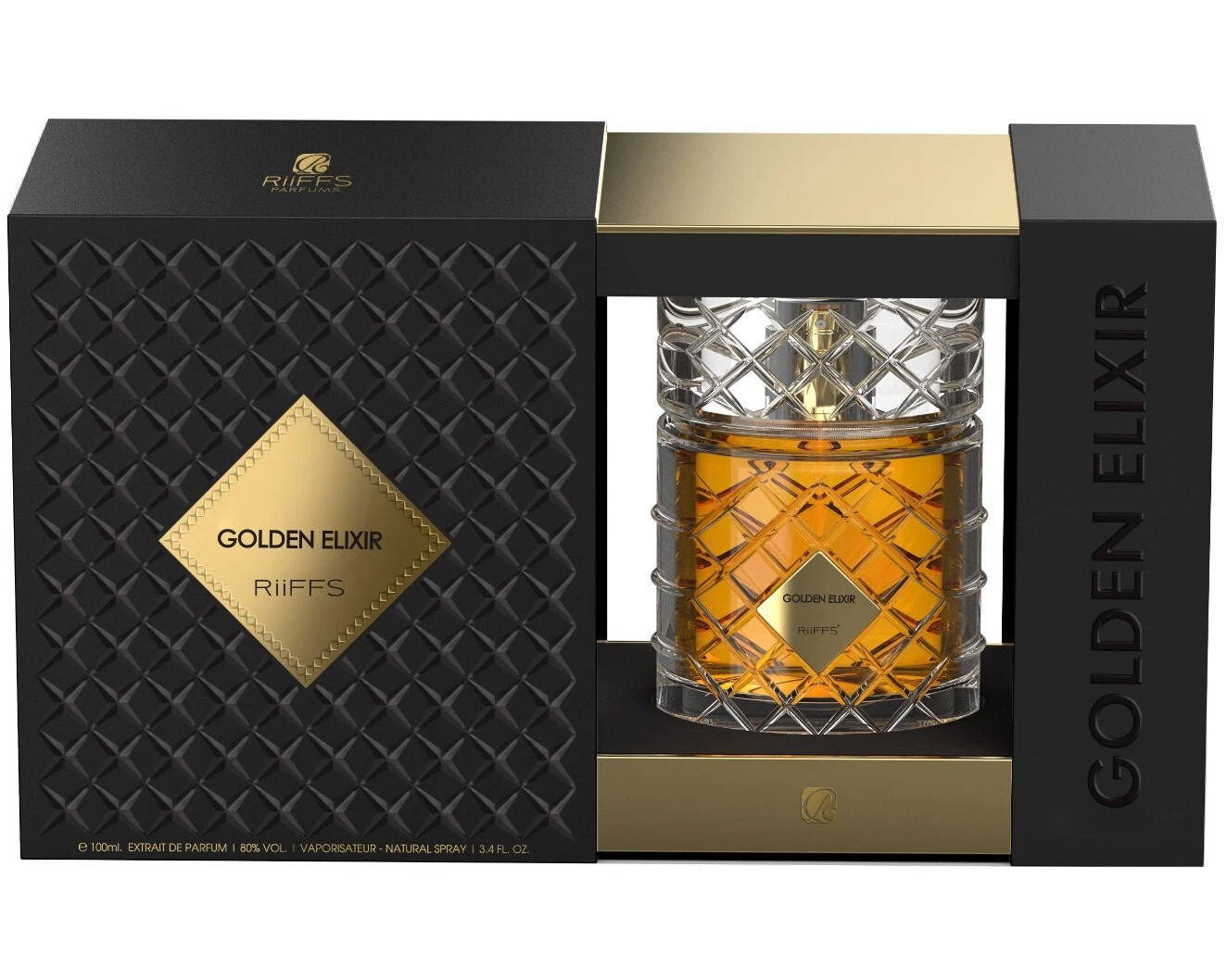 RiiFFS Golden Elixir Extrait de Parfum- 100ml